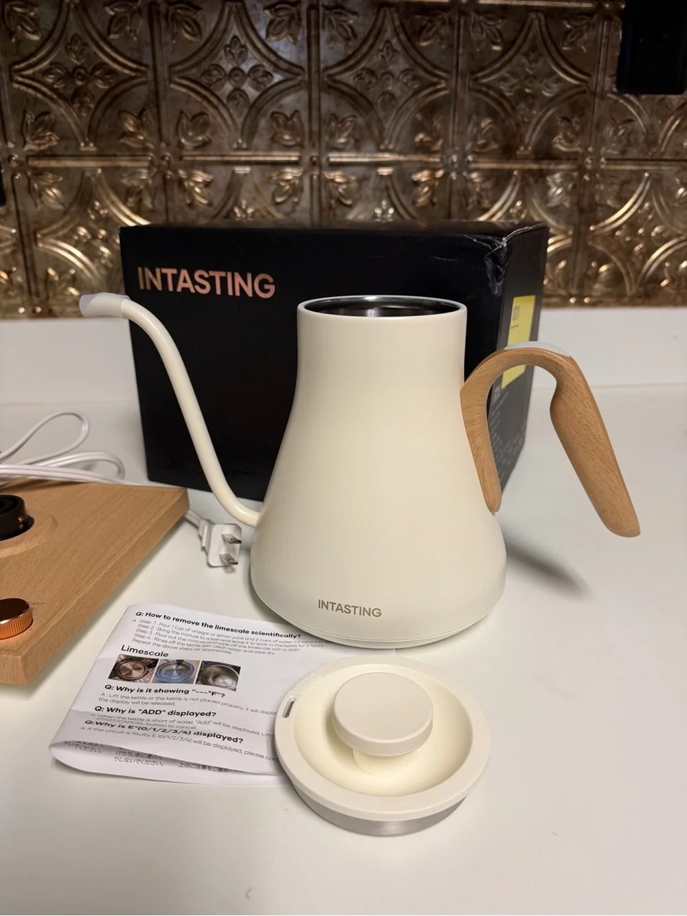 Intasting Gooseneck Electric Kettle 0.9L